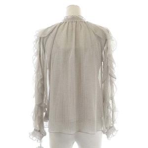 CELFORD × 石井美保 × &ROSY 21AW プリントフリルブラウス シアー フリルスリーブ