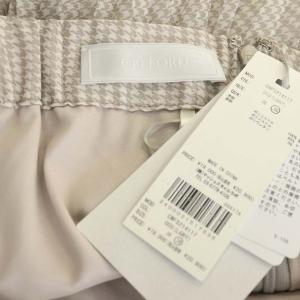 CELFORD ×石井美保×&ROSY 21AW プリントプリーツスカート 38 ライトグレー