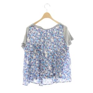 sacai luck カットソー 切替 花柄 2 グレー