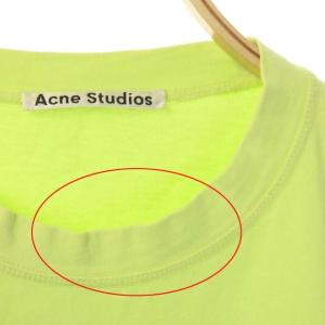 Acne Studios 五分袖ロゴTシャツ XS ライムグリーン