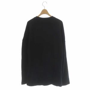 Acne Studios スウェット トレーナー プルオーバー チュニック丈 コットン 長袖 XS ブラック