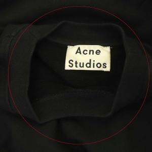 Acne Studios スウェット トレーナー プルオーバー チュニック丈 コットン 長袖 XS ブラック