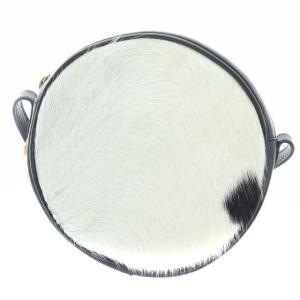 IL BISONTE 19AW ショルダーバッグ サークル ハラコ レザー ホワイト