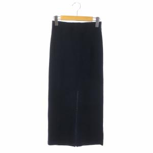 ロングタイトスカート 0 ネイビー