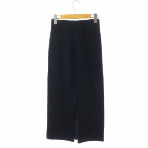 MADISONBLUE ロングタイトスカート 0 ネイビー