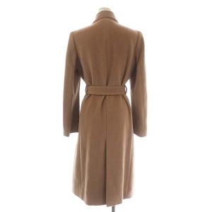 UNITED ARROWS UBCB ANG/W ラップコート ロング アンゴラ混 リボンベルト付き 38 ブラウン
