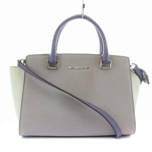 ハンドバッグ ショルダーバッグ 2way レザー 牛革 白 ホワイト 紫 パープル