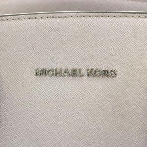 MICHAEL KORS ハンドバッグ ショルダーバッグ 2way レザー 牛革 白 ホワイト 紫 パープル