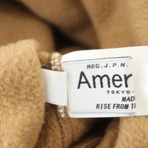 AMERICANA 20AW ドゥーズィエムクラス別注 ポンチョ 裏起毛 サイドファスナー プルオーバー 長袖 キャメル