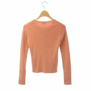 TOCCA クルーネックシルクニットカーディガン XS サーモンピンク