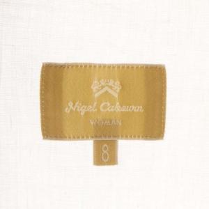 Nigel Cabourn ハーフボタンリネンシャツ 8 ホワイト