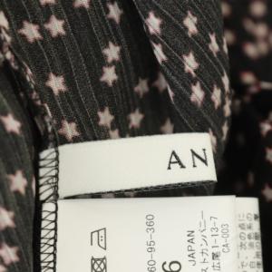 ANAYI 2021 Holiday Collection etoile スターモチーフプリントタイツキ ワンピース ロング 長袖 36