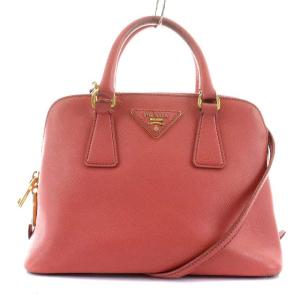 プロムナード サフィアーノ ハンドバッグ 2WAY レザー ピンク