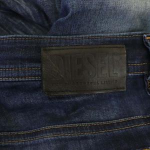 DIESEL THOMMER CB-NE ダメージ加工スウェットデニムパンツ W34 ブルー
