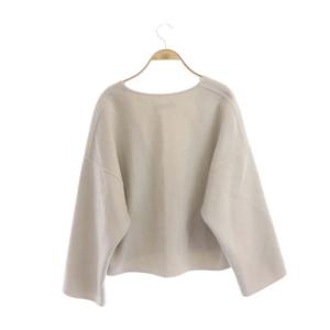 ebure 長袖Vネックニットセーター 36 グレー