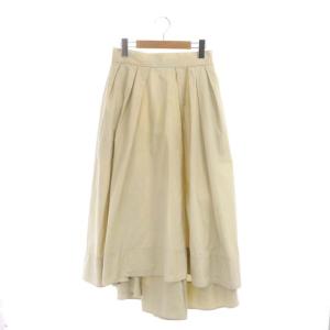 タックボリュームスカート フレア XS ベージュ