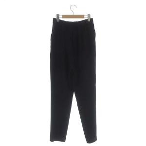 ENFOLD 21SS PEダブルクロス ゴムジョッパーズパンツ テーパード タック イージー 40 ブラック