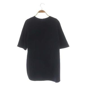 ENFOLD 20SS ダブルクロスブラウス 38 ダークネイビー