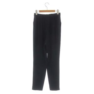 ENFOLD 20SS PEダブルクロス ゴムジョッパーズ イージーパンツ タック 38 ダークネイビー