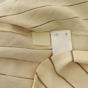 Diagram GRACE CONTINENTAL 配色プリーツニット ワンピース ロング 長袖 36 レッド