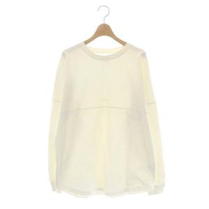 BACK PRINT BASEBALL TEE カットソー 長袖 F ホワイト