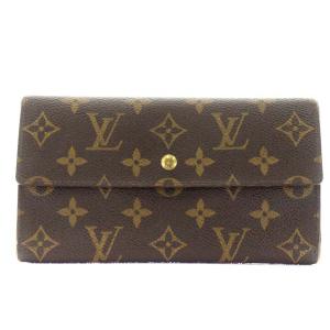 LOUIS VUITTON モノグラム ポルトトレゾールインターナショナル 長財布 ブラウン