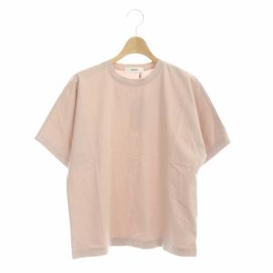 ebure 超長綿スーピマコットン クルーネックTシャツ 38 ピンク