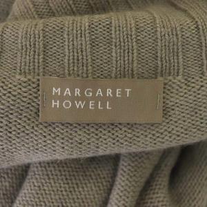 MARGARET HOWELL WIDE ROLL NECK ニット セーター 長袖 タートルネック カシミヤ混 2 グレー