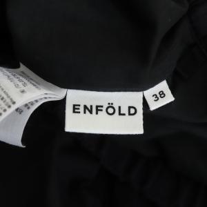 ENFOLD パンツ フリルバルーン 38 ブラック