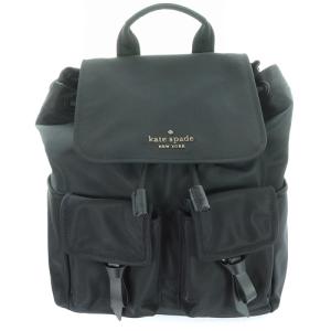 リュックサック ロゴ ナイロン ブラック