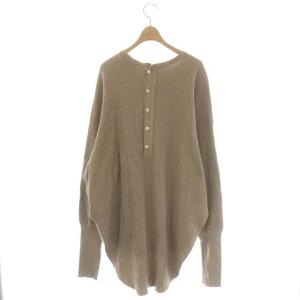 AMERICANA バックヘンリーワッフルカットソー プルオーバー ライトブラウン