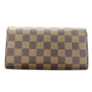 LOUIS VUITTON N61734 ダミエ ポルトフォイユサラ 長財布 フラップ ブラウン