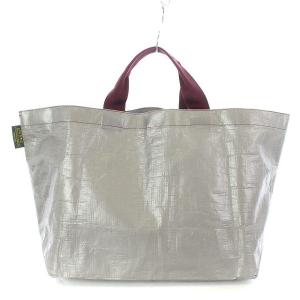 Hervé Chapelier マルシェビーチバッグL シルバー