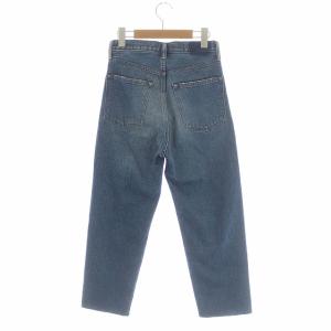 HYKE CLASSIC STRAIGHT デニムパンツ ボタンフライ セルビッチ カットオフ ダメージ加工