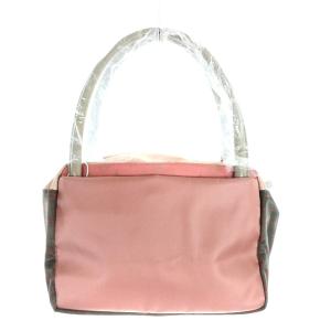 russet キューブ ハンドバッグ モノグラム ナイロン ピンク グレー