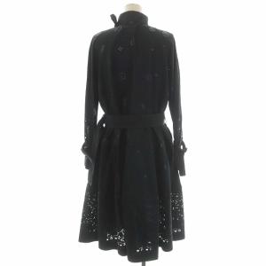 sacai 21-05694 ペイズリーカットワークコート 1 黒
