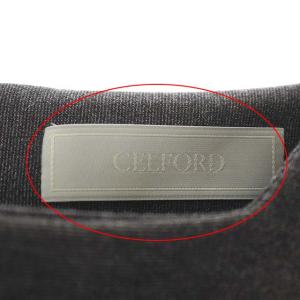 CELFORD フィット&フレアカットワンピース 36 グレー