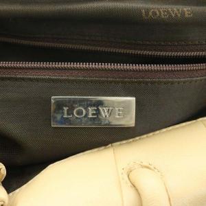 LOEWE ナッパレザーアナグラムステッチトートバッグ ベージュ