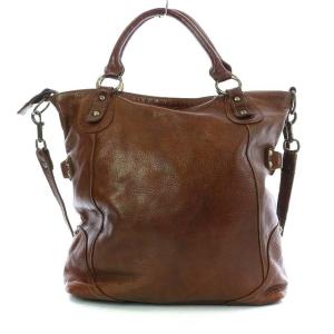 russet トートバッグ ショルダーバッグ 2way モノグラム レザー ブラウン