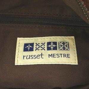 russet トートバッグ ショルダーバッグ 2way モノグラム レザー ブラウン