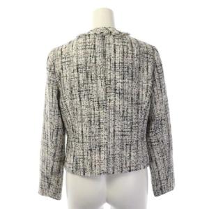 ANAYI 21SS セットアップ ツイード ノーカラージャケット スカート 36 グレー