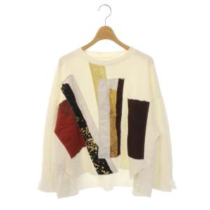 FUDE ART TOP カットソー 長袖 アートデザイン F ホワイト