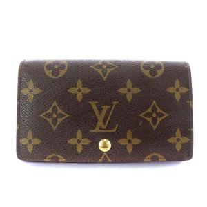 LOUIS VUITTON M61730 モノグラム ポルトモネ ビエ トレゾール 財布 茶