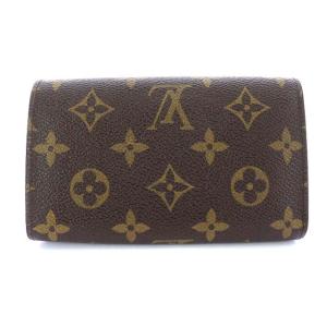 LOUIS VUITTON M61730 モノグラム ポルトモネ ビエ トレゾール 財布 茶