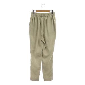 ENFOLD 20SS リネンライク ゴムジョッパーズパンツ テーパード タック 38 ベージュ