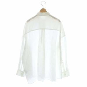 Deuxieme Classe WIDE LINEN シャツ ホワイト