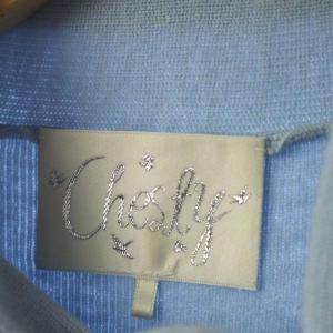 Chesty 21SS フラワーチュールニットワンピース パール装飾 ドッキング 1 ホワイト