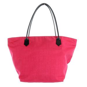 トートバッグ 舟形 L レザーハンドル ピンク