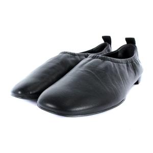 20AW カバードフラットシューズ ラムレザー 36 ブラック