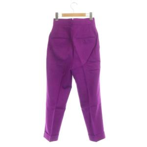 Shinzone ONE TUCK PANTS ジッパーフライ ロールアップ 32 パープル